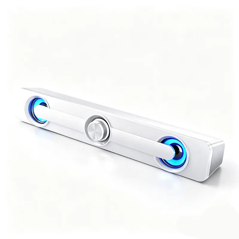 USB-Powered Wired Soundbar Computer Speaker
