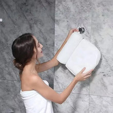 3D Mesh Tub Pillow with Anti-Slip Suction Cups
