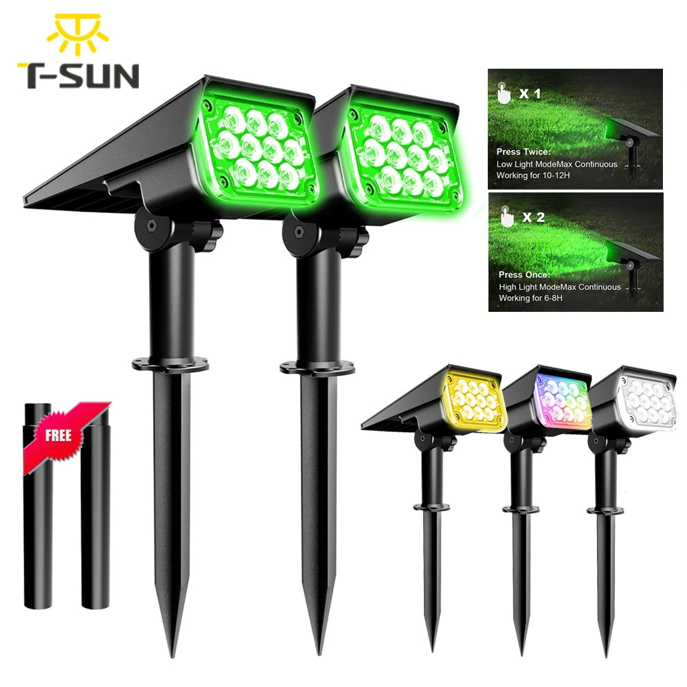 Outdoor Waterproof Solar Landscape Spotlight