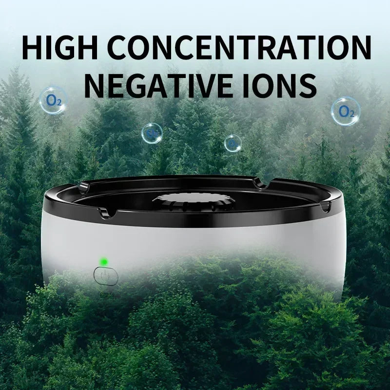 Multifunctional USB Rechargeable Smokeless Electric Ashtray