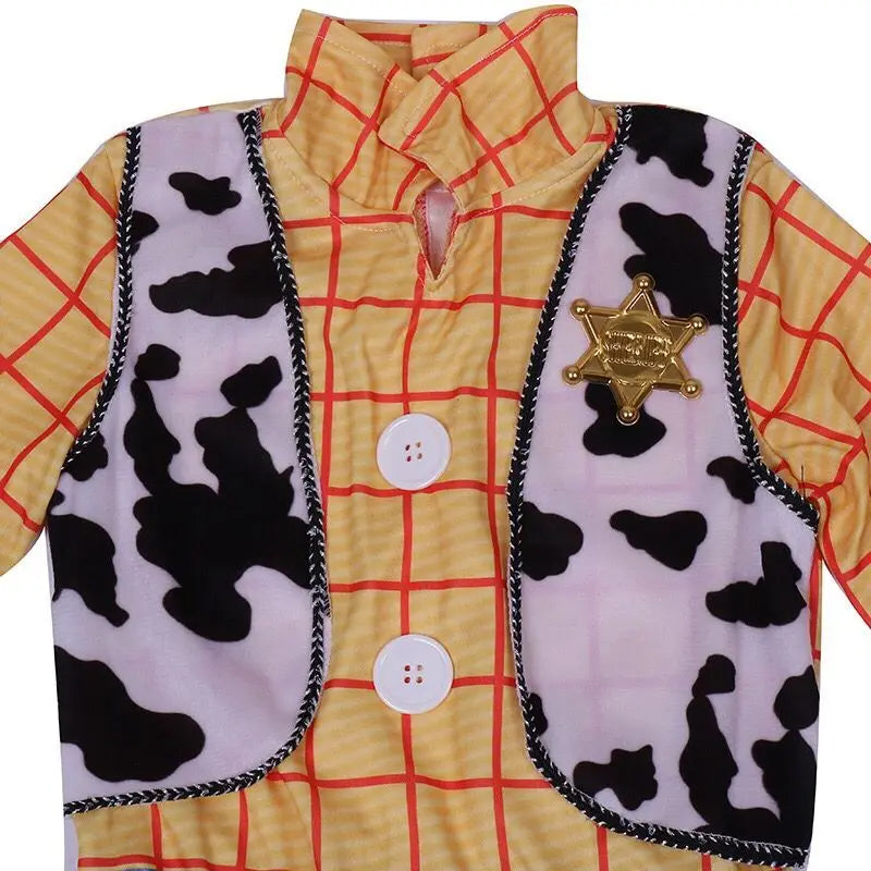 Children's Toy Story Woody Cosplay Costume - Boys & Girls Cowboy Outfit Set