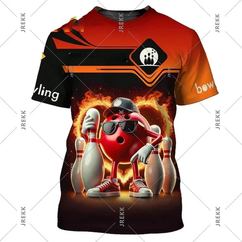 Men's Custom Name Bowling T-Shirt