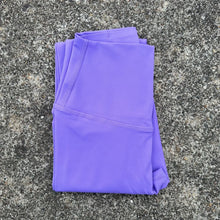 Solid Color High Waist Leggings with Pocket