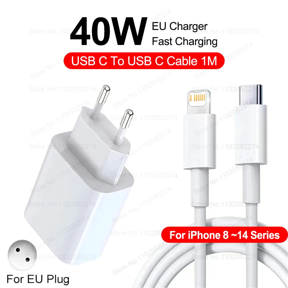 PD 40W Fast Charger For iPhone