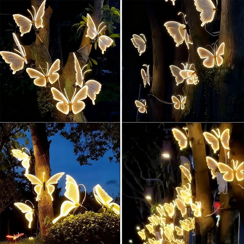 LED Simulation Butterfly Holiday Lights