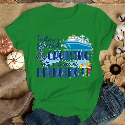 Unisex Casual Cruise Graphic T-Shirt – Short Sleeve Vacation Tee
