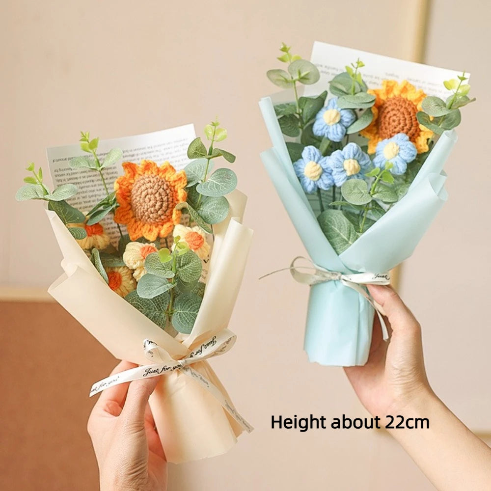 Handmade Artificial Crochet Bouquet