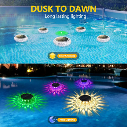 Solar Floating Pool Lights (2-Pack)