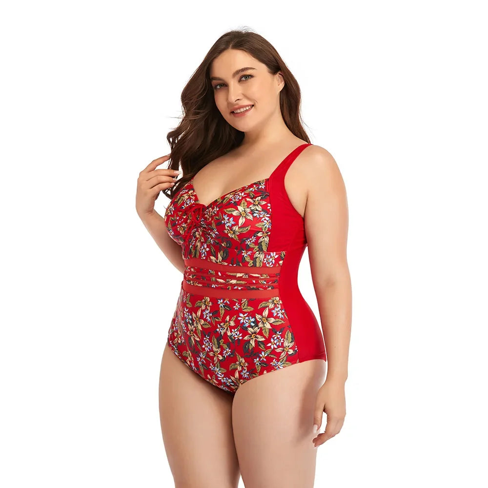 Stylish One Piece Printed Swimsuit