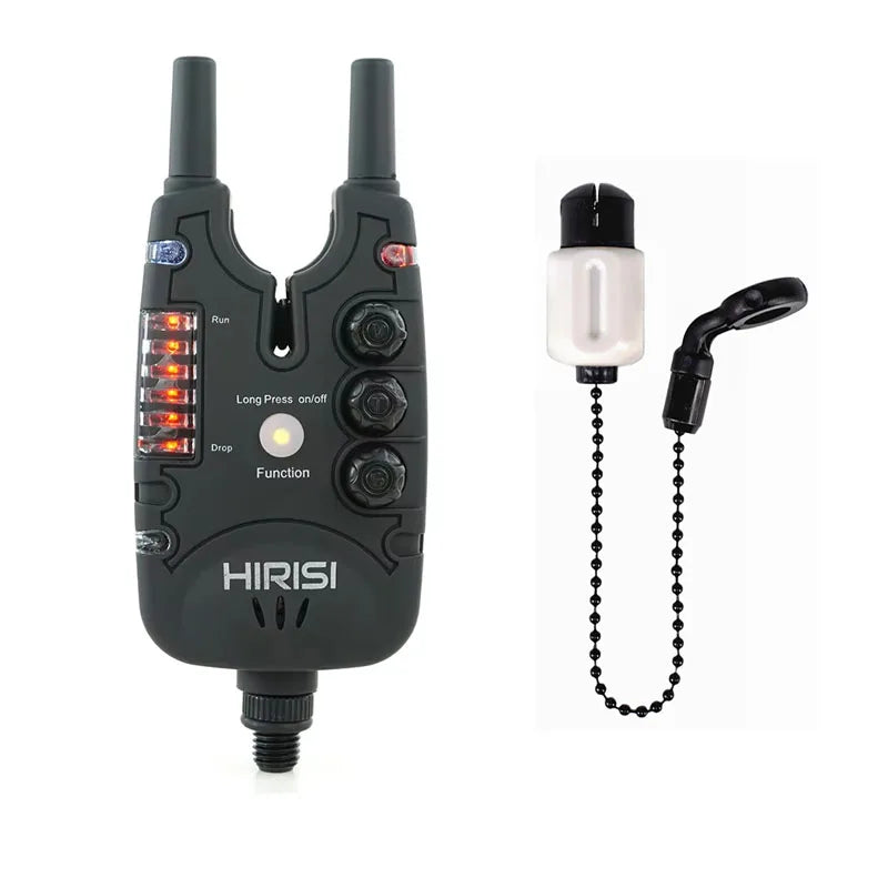 Hirisi Fish Bite Alarm with Adjustable Volume, Tone, Sensitivity & LED Indicator