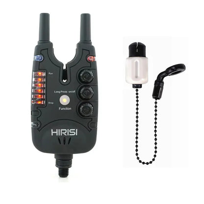 Hirisi Fish Bite Alarm with Adjustable Volume, Tone, Sensitivity & LED Indicator