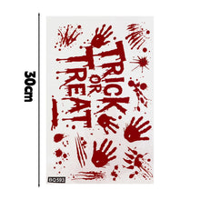 Halloween Decoration Reusable Bloody Handprint Footprint Horror Sticker