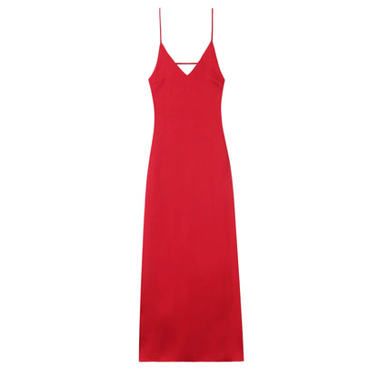 Yellow Stain Sleeveless Loose Fit Dress