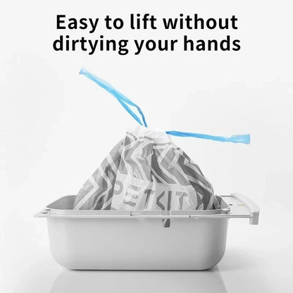 Automatic Cat Litter Box Replacement Trash Bags – Heavy-Duty Drawstring Waste Liners
