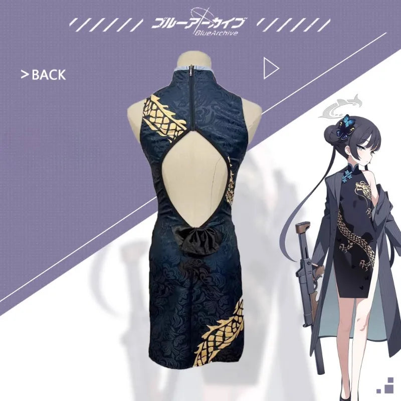 Women's Blue Archive Kisaki Cosplay Cheongsam Qipao Set