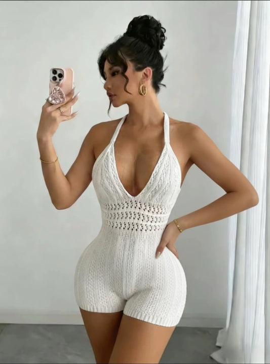 Crochet Slim Fit Bodysuit