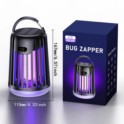Solar Outdoor Mosquito Killer Lamp – Waterproof UV Electric Bug Zapper for Lawn & Garden