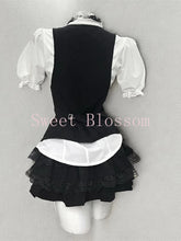 Retro Chic Bubble Sleeve Shirt + Slim Vest + Short Cake Skirt 3 Piece Set