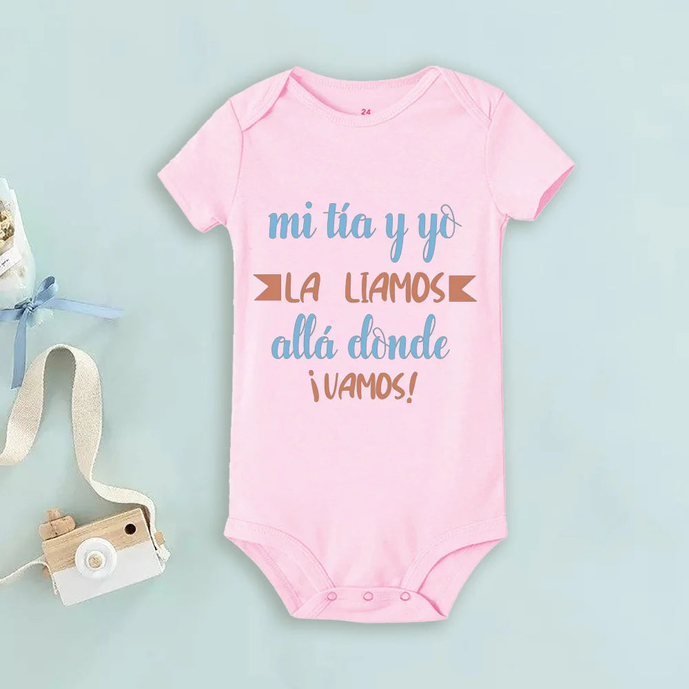 My Uncle Loves Me Very Much Print Baby Bodysuit