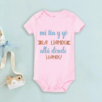 My Uncle Loves Me Very Much Print Baby Bodysuit