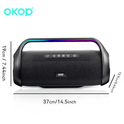OKOP 40W Portable Wireless Speaker with Handle & RGB Lights