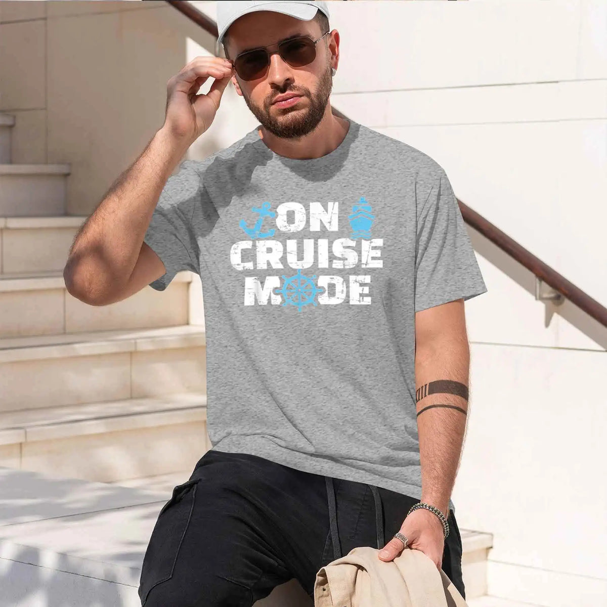 Men’s 100% Cotton Short Sleeve Graphic T-Shirt – Casual Breathable Summer Tee
