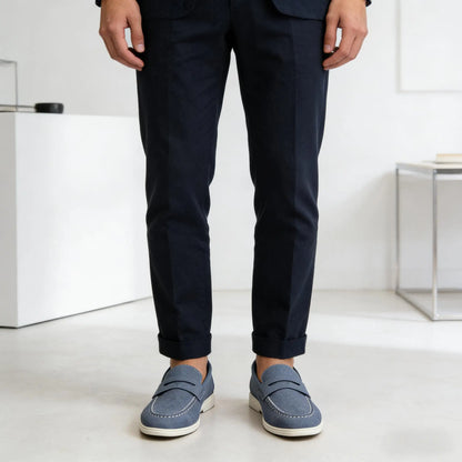 Men's Faux Suede Slip-On Loafers