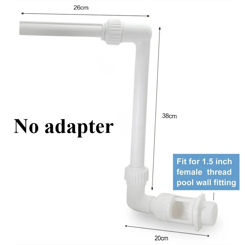 Dual-Nozzle Adjustable Swimming Pool Fountain Sprayer