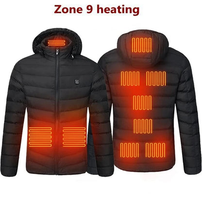 Men's USB Heated Winter Outdoor Thermal Jacket