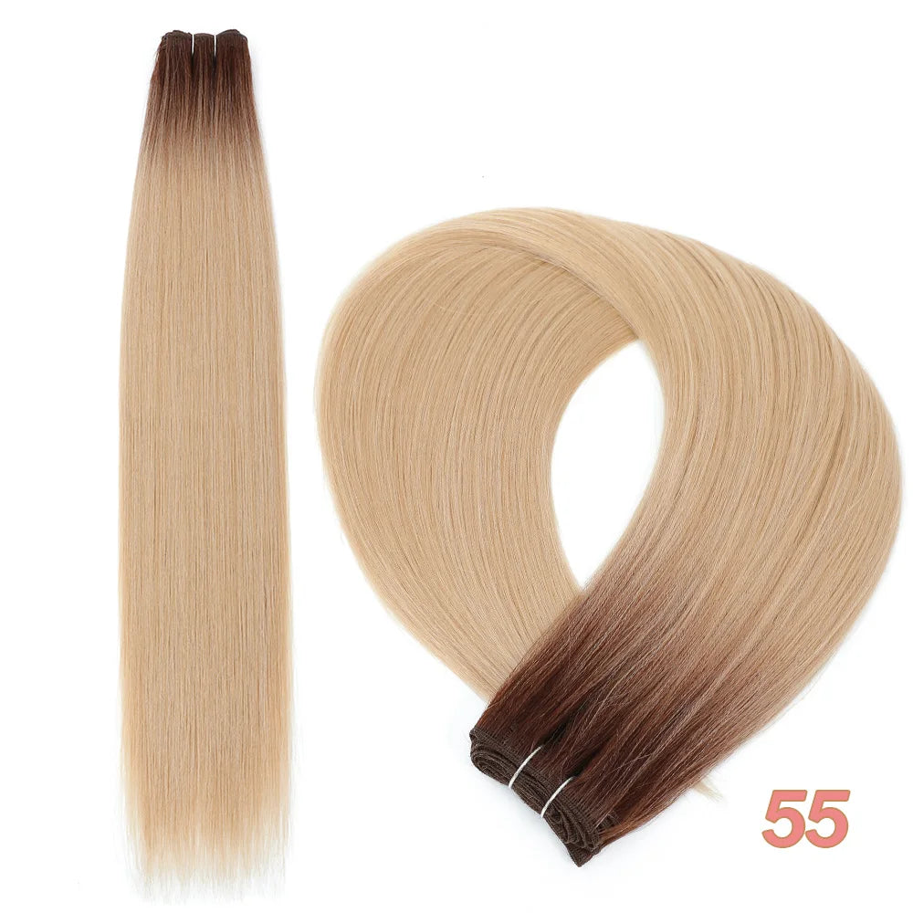 Bone Straight Synthetic Hair Bundles