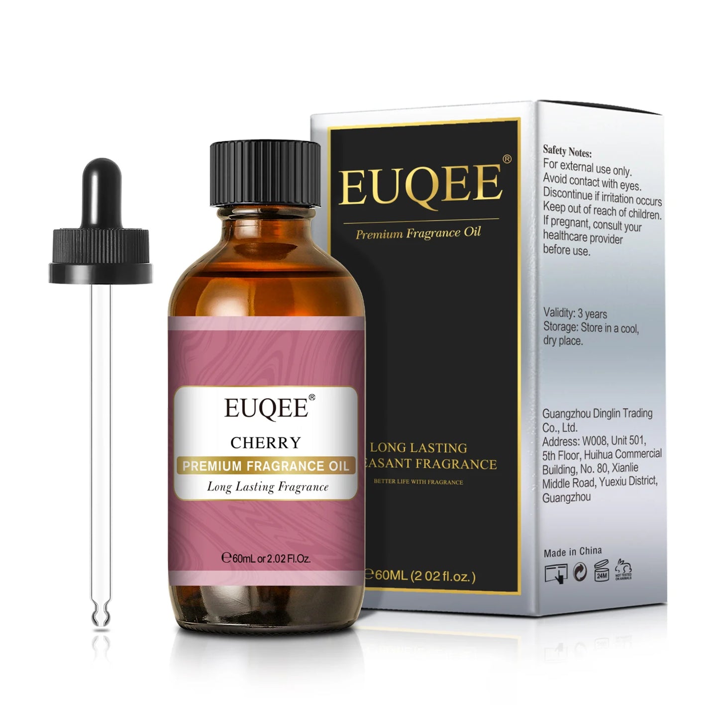 EUQEE 60ml Sweet Fruity Fragrance Oils with Glass Dropper