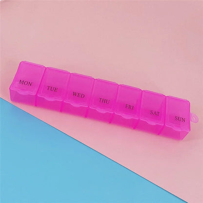 Weekly 7-Day Portable Travel Pill Organizer