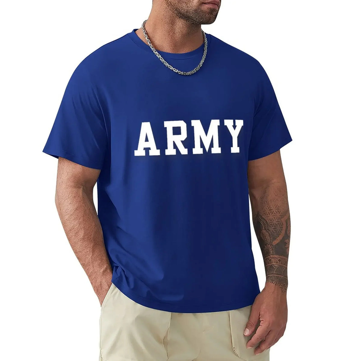 Cal Robertson Zero Day ARMY Graphic Cotton T-Shirt