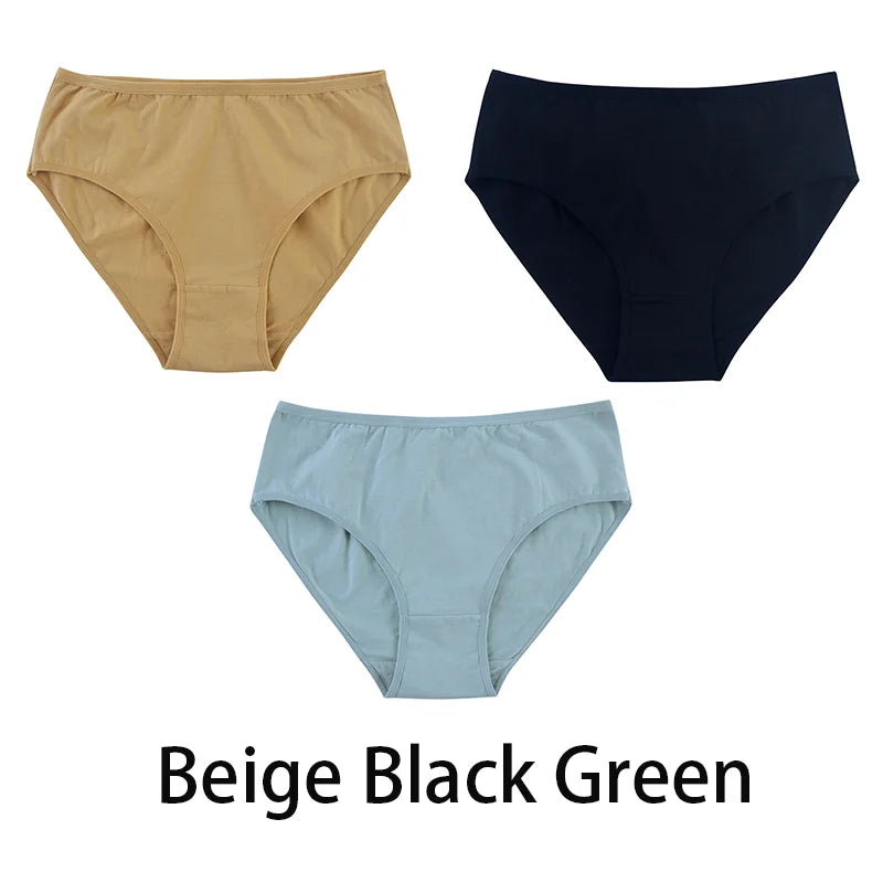 3PCS Seamless Cotton Panties