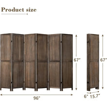 6 Panel Room Divider Screen