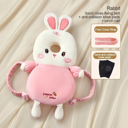 AIBEDILA Baby Head Protector Cartoon Backpack