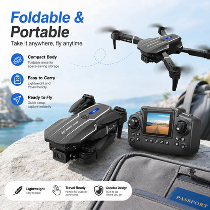 ZNLYRION Foldable 8K HD Dual Camera RC Drone with Brushless Motor