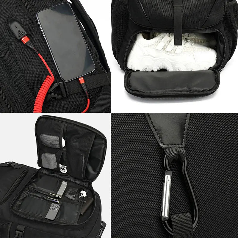Large Capacity Waterproof Travel & Business Laptop Backpack (50L/60L/80L)
