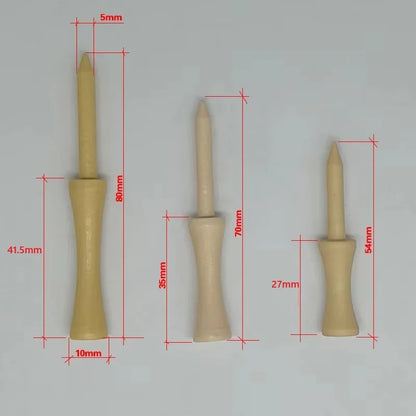 Step Down Golf Tees Wooden 50pcs