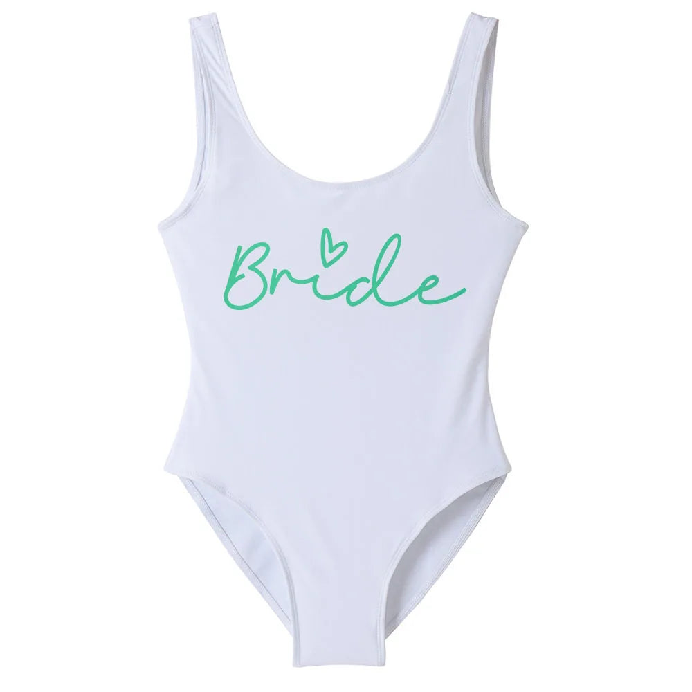 Team Bride One-Piece Swimsuit
