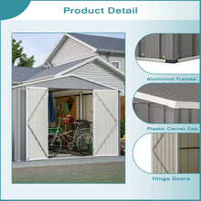 10 X 12FT Large Metal Utility Shed with Floor Frame
