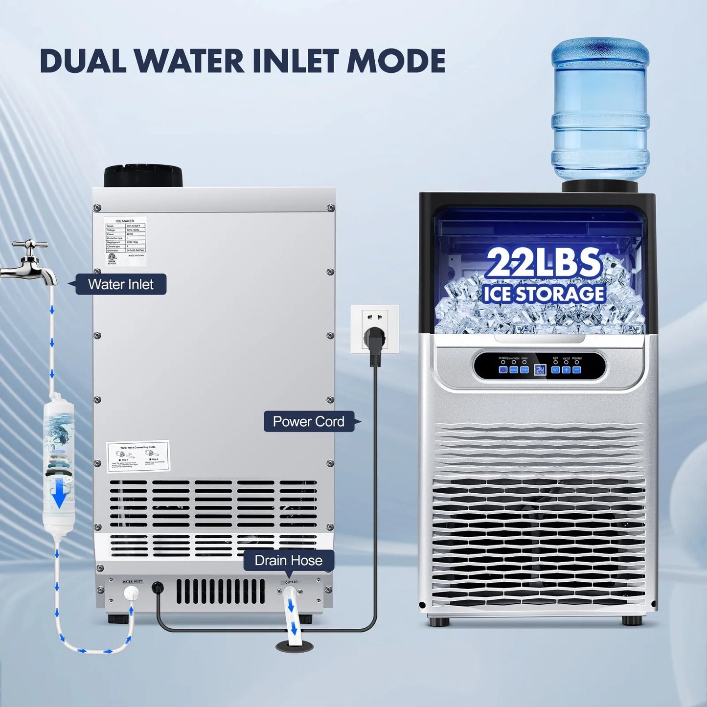 Commercial Ice Maker 100lbs