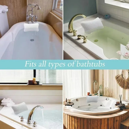 Bath Pillow with Easy-Dry Hook