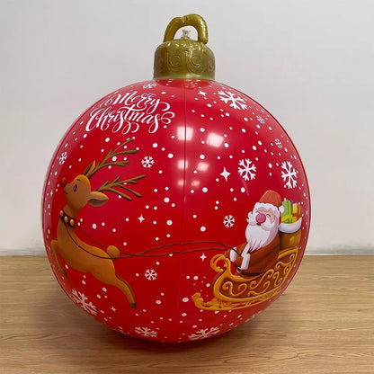 60CM Giant Outdoor Inflatable Christmas Ball Ornament
