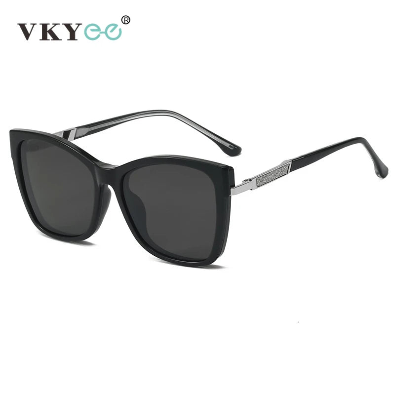 VICKY TR90 Polarized Magnetic Clip-on Sunglasses for Men and Women