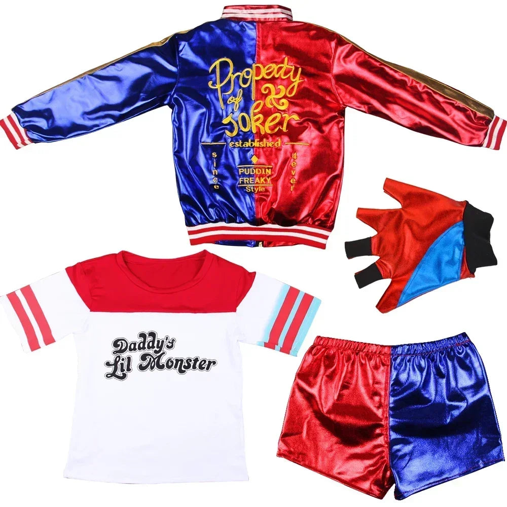 Women's Harley Quinn Cosplay Costume Set