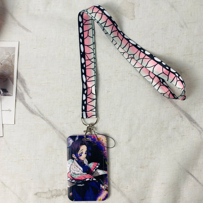 Anime Character Lanyard with ID Card Holder & Keychain