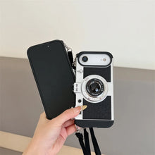 Emily In Paris 3D Retro Camera Leather Case for iPhone