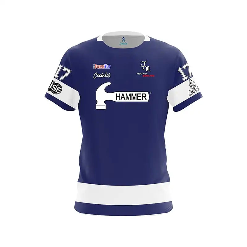 Hammer Motivational Text Split Color Performance Bowling Jersey