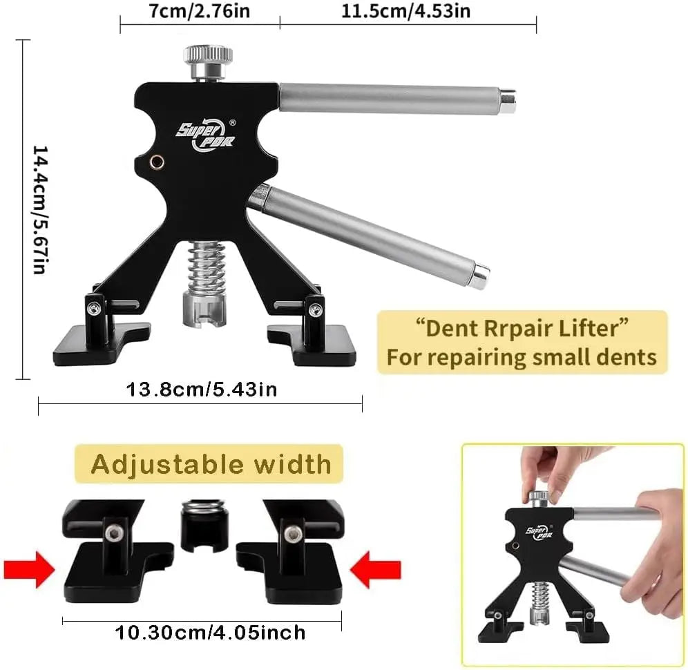 Super PDR Professional Paintless Dent Removal (PDR) Tool Kit